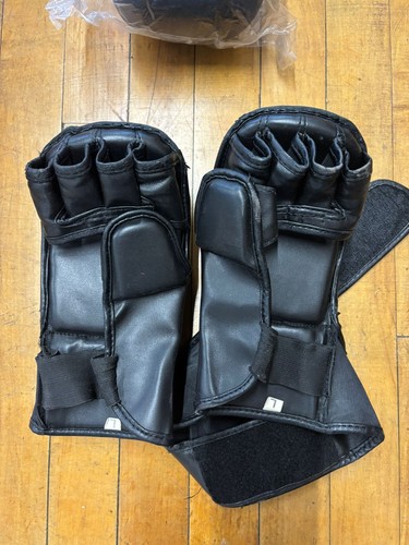 Mma black gloves - gloves, l